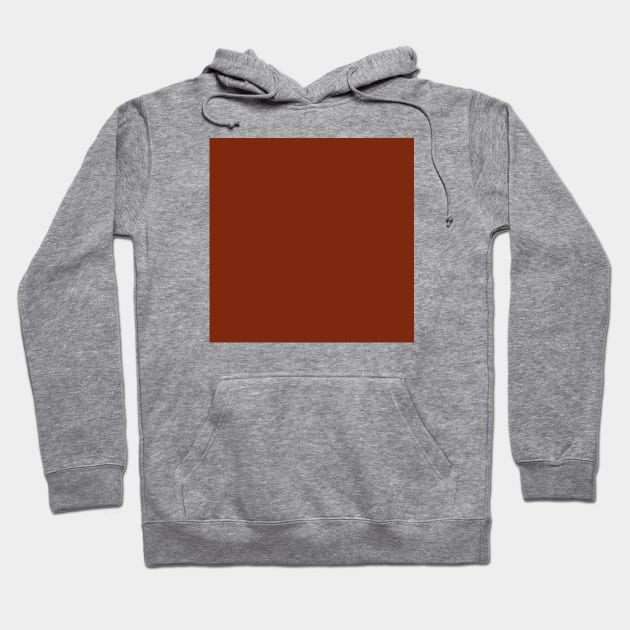 Brick Red, Solid Red Hoodie by Gsallicat